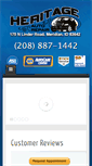 Mobile Screenshot of heritageautorepair.com