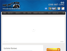 Tablet Screenshot of heritageautorepair.com